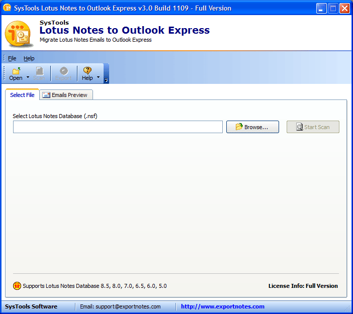 NSF to outlook express software