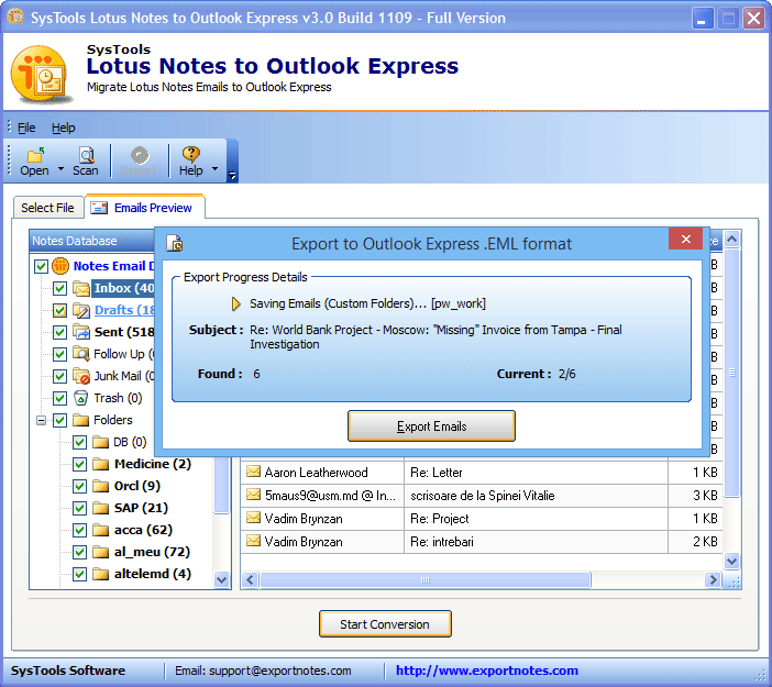 export lotus notes email to outlook